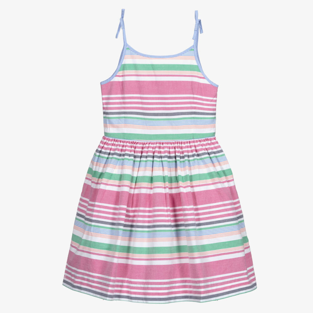 Polo Ralph Lauren-Teen Girls Pink Striped Dress | Childrensalon Outlet