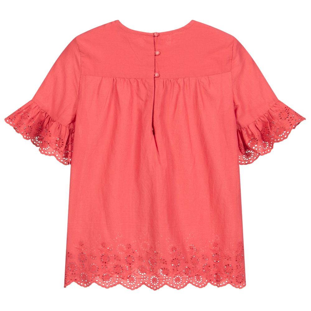 Polo Ralph Lauren Teen Girls Red Blouse