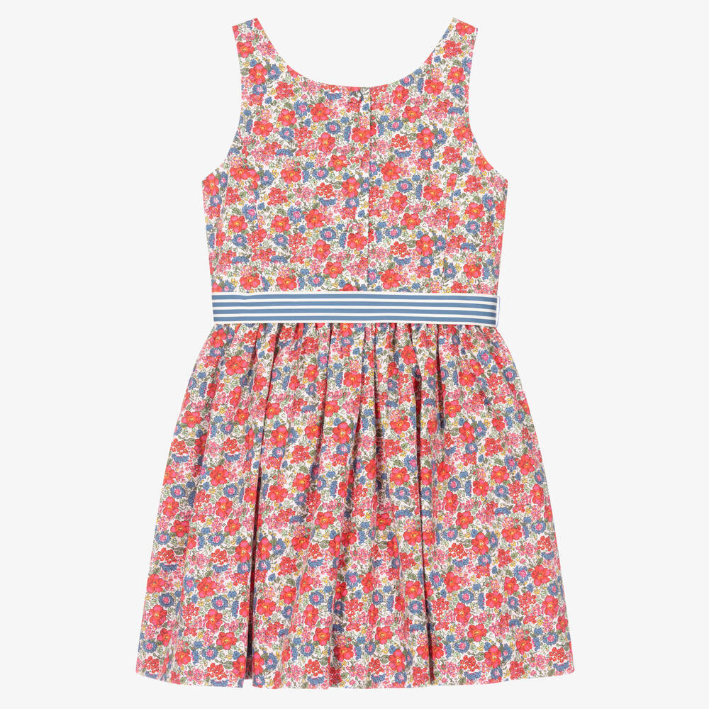 Polo Ralph Lauren floral-print cotton dress - Blue