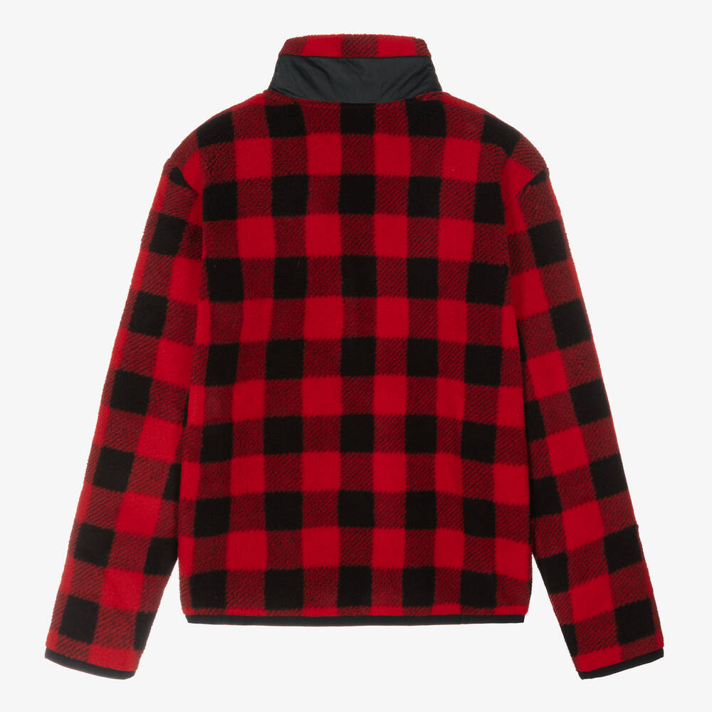 رالف لورين-توب بسحّاب تينز بناتي فليس لون أحمر | Childrensalon Outlet