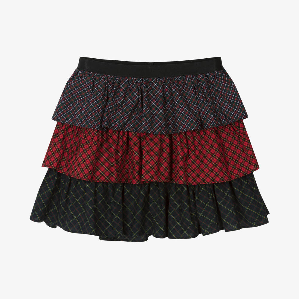 Ralph Lauren - Karierter Teen Rock in Rot/Navyblau | Childrensalon