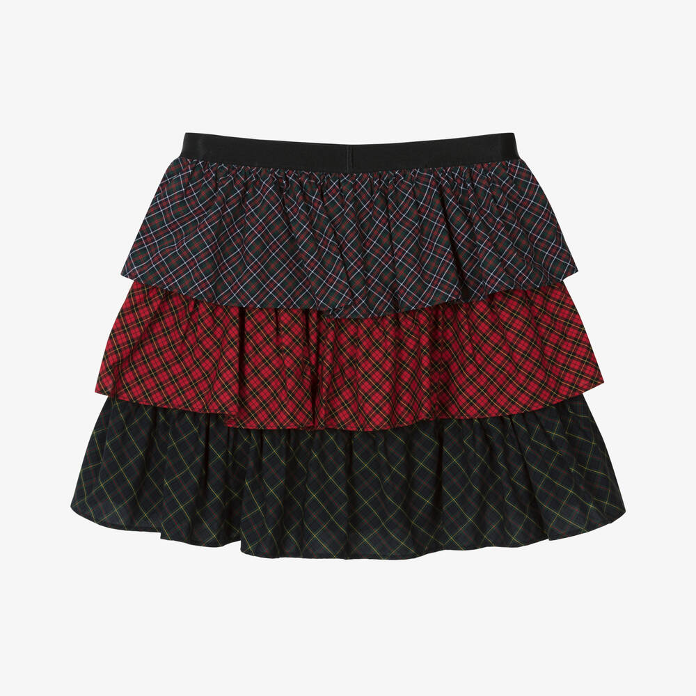 Ralph Lauren-Teen Girls Red & Navy Blue Plaid Skirt | Childrensalon Outlet