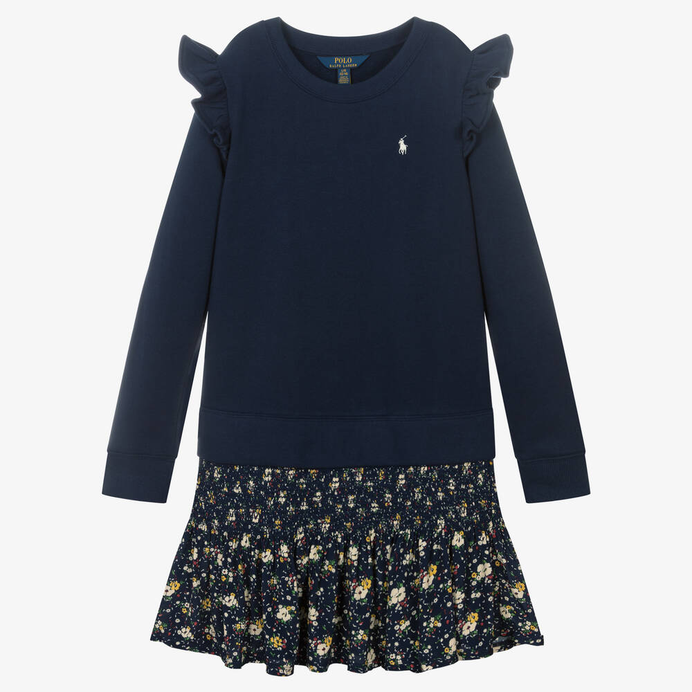 Polo Ralph Lauren - Robe sweat Ado fille | Childrensalon