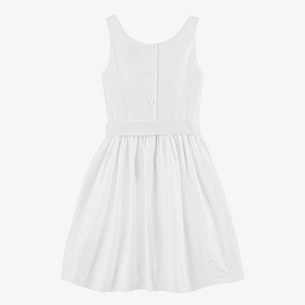 Girls white skater dress online