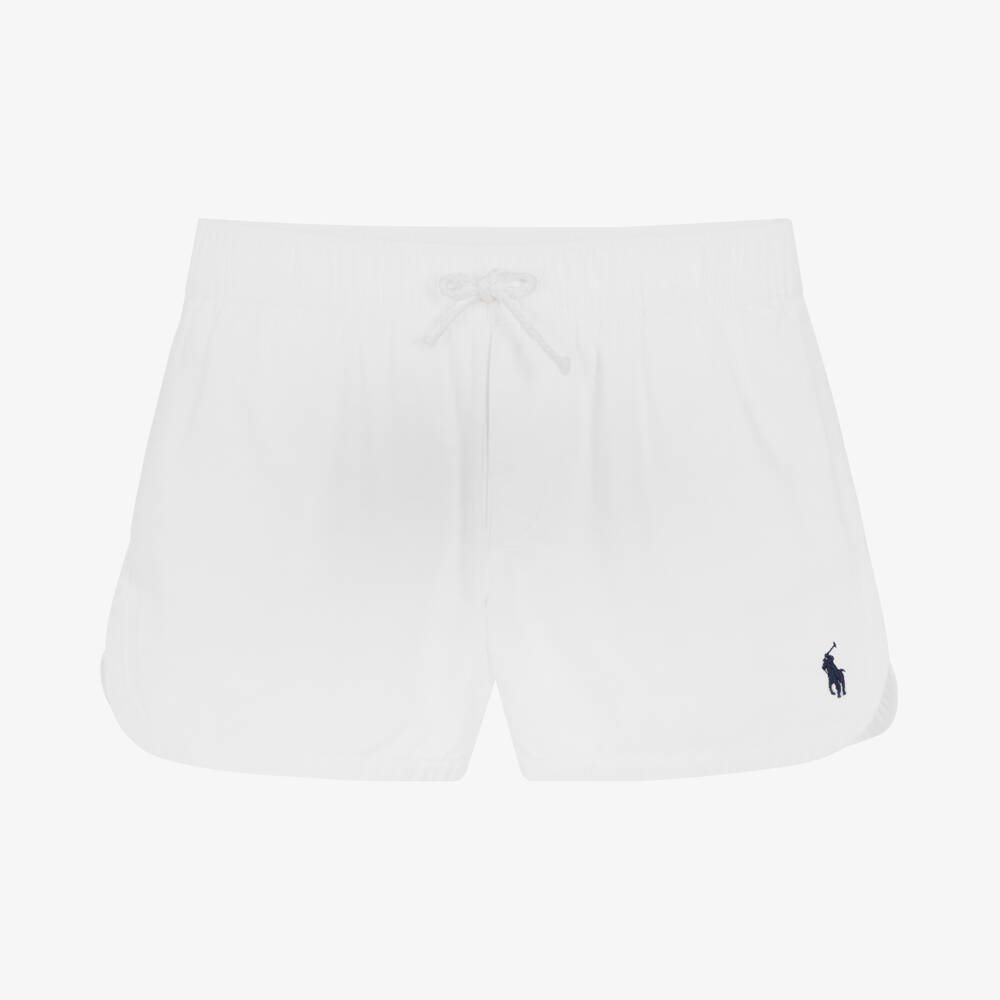 Polo Ralph Lauren - Short blanc en coton ado fille | Childrensalon