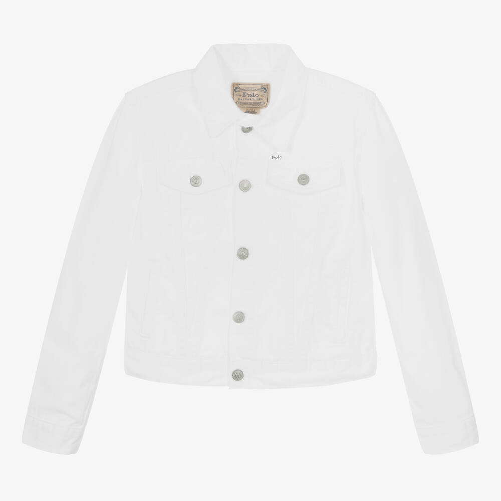 Infant white denim jacket clearance