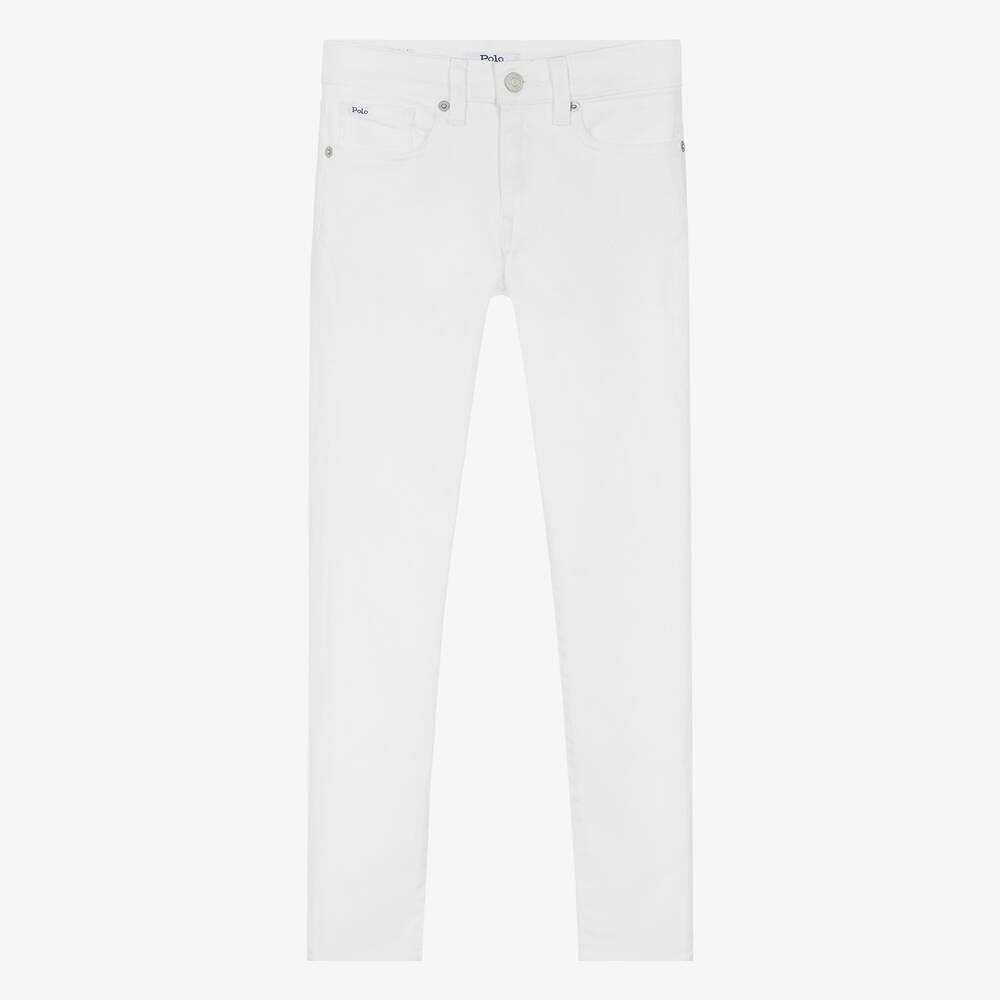 Ralph Lauren-Teen Girls White Denim The Legging Jeans | Childrensalon Outlet