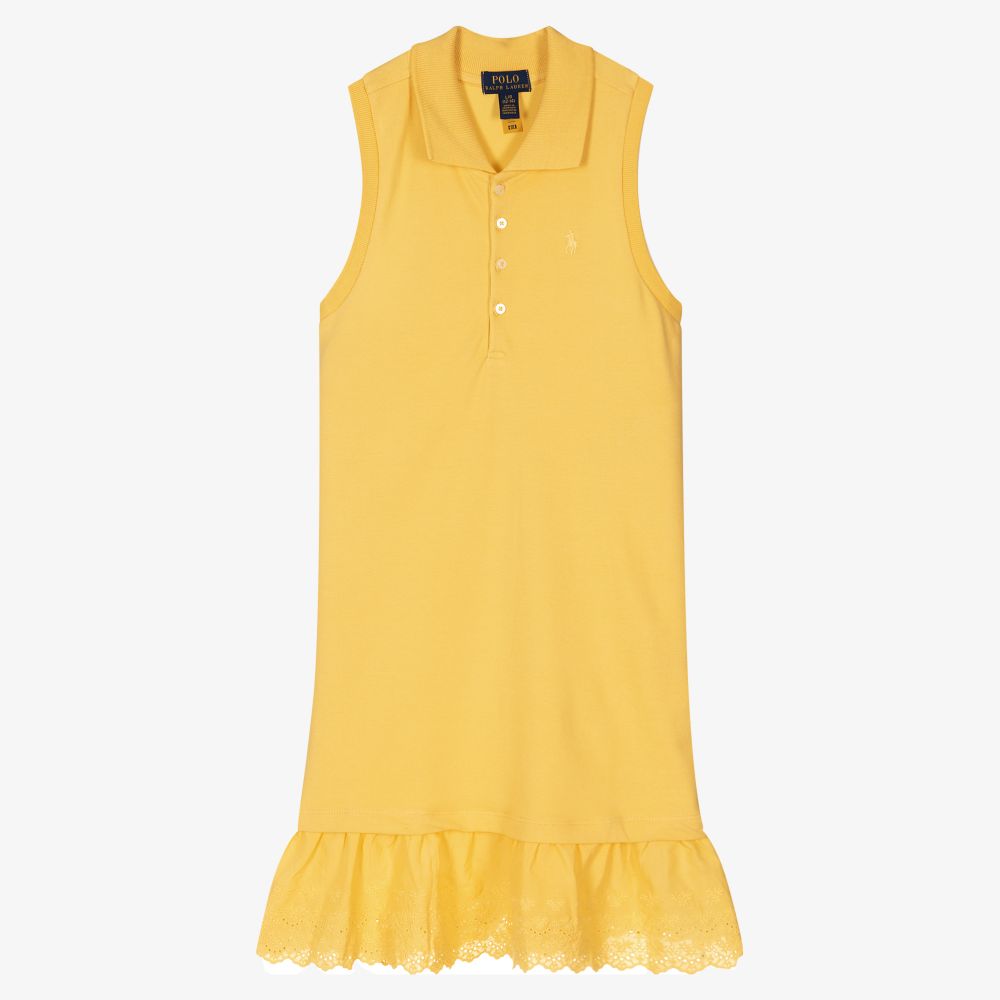 Robe jaune en coton Ado