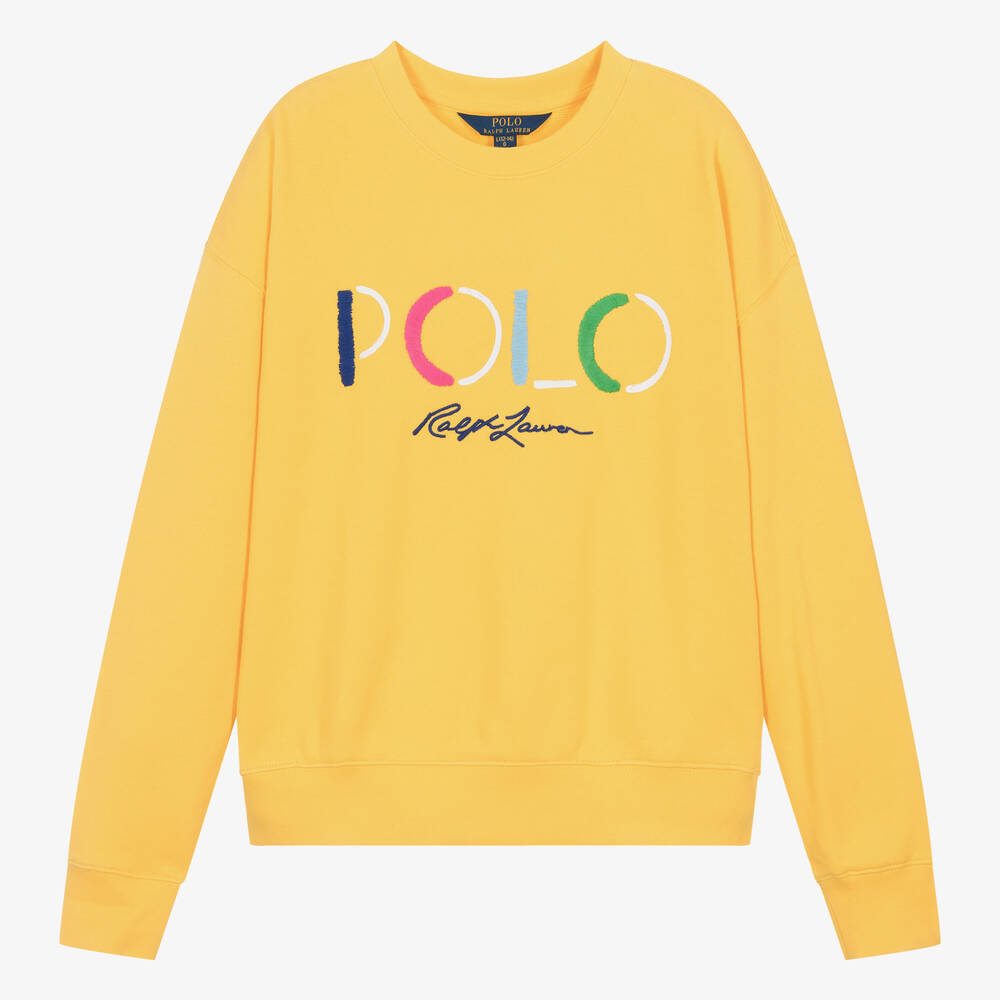 Polo sport yellow sweatshirt top
