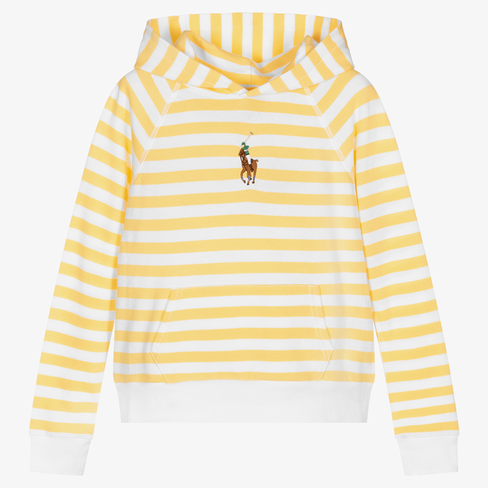 Polo Ralph Lauren - Sweat à capuche jaune Ado fille | Childrensalon