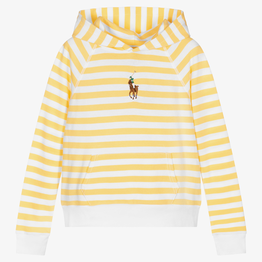 Polo Ralph Lauren - Gelber Teen Kapuzenpulli (M) | Childrensalon