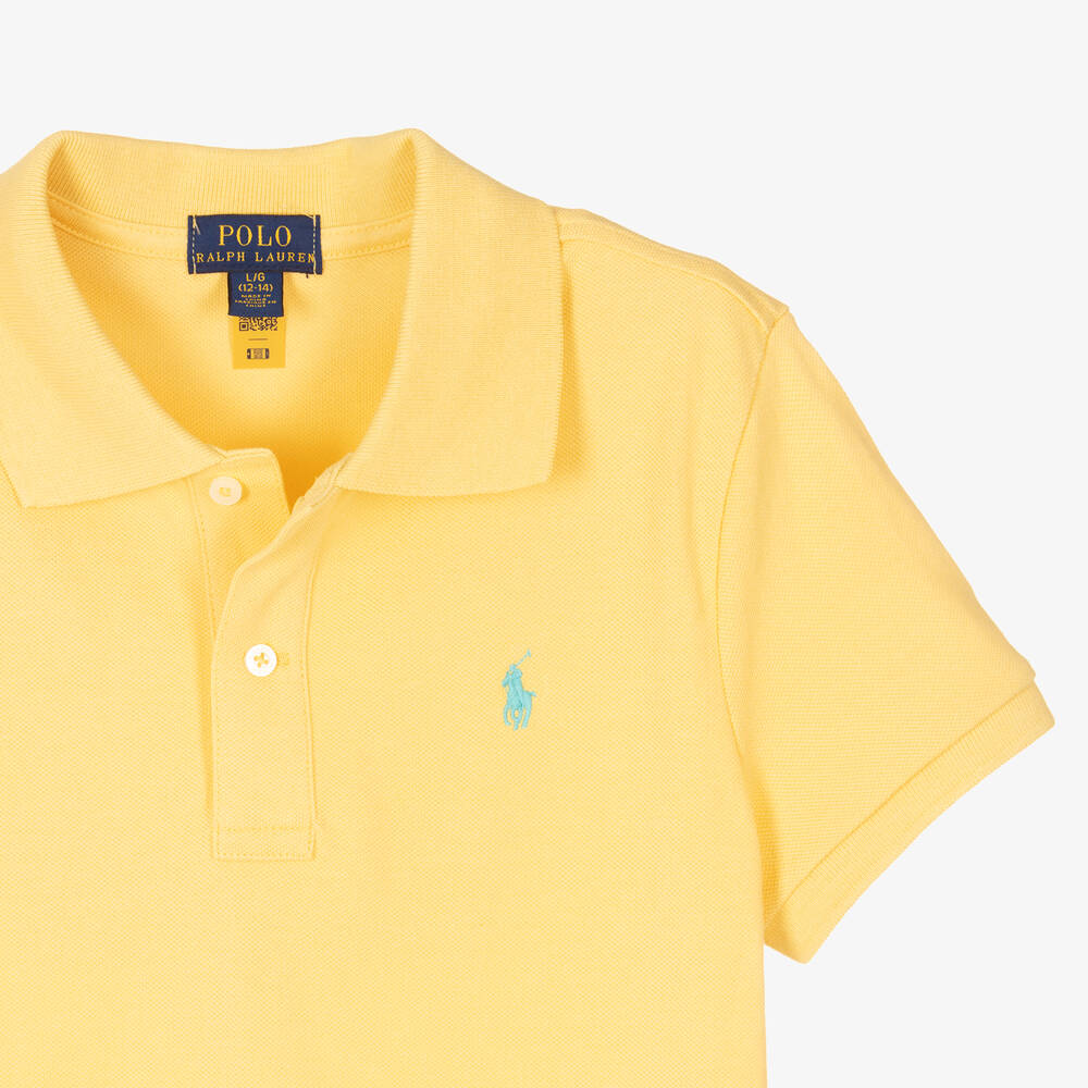 Girls yellow polo store dress