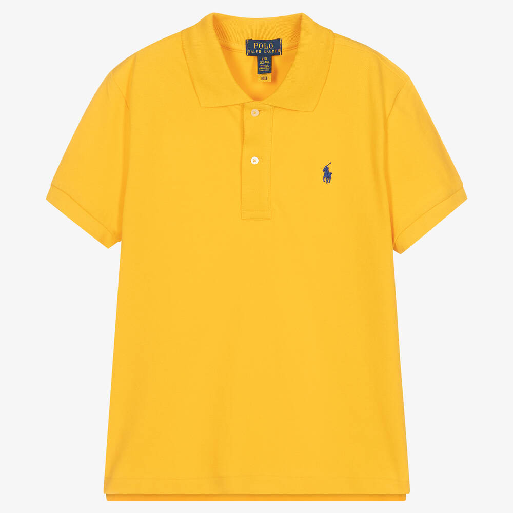 Polo Ralph Lauren - Желтая рубашка поло для девочек-подростков | Childrensalon
