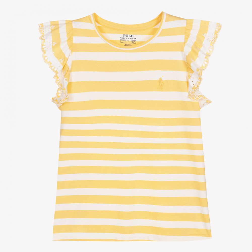 Polo ralph lauren sale yellow t shirt