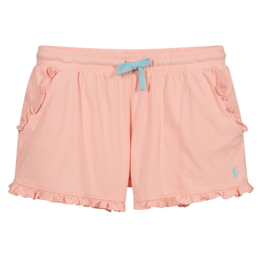 Polo Ralph Lauren - Rosa Teen Shorts mit Rüschen | Childrensalon