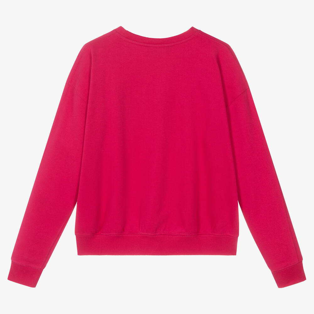 Polo Ralph Lauren-Teen Pink Polo Logo Sweatshirt | Childrensalon Outlet