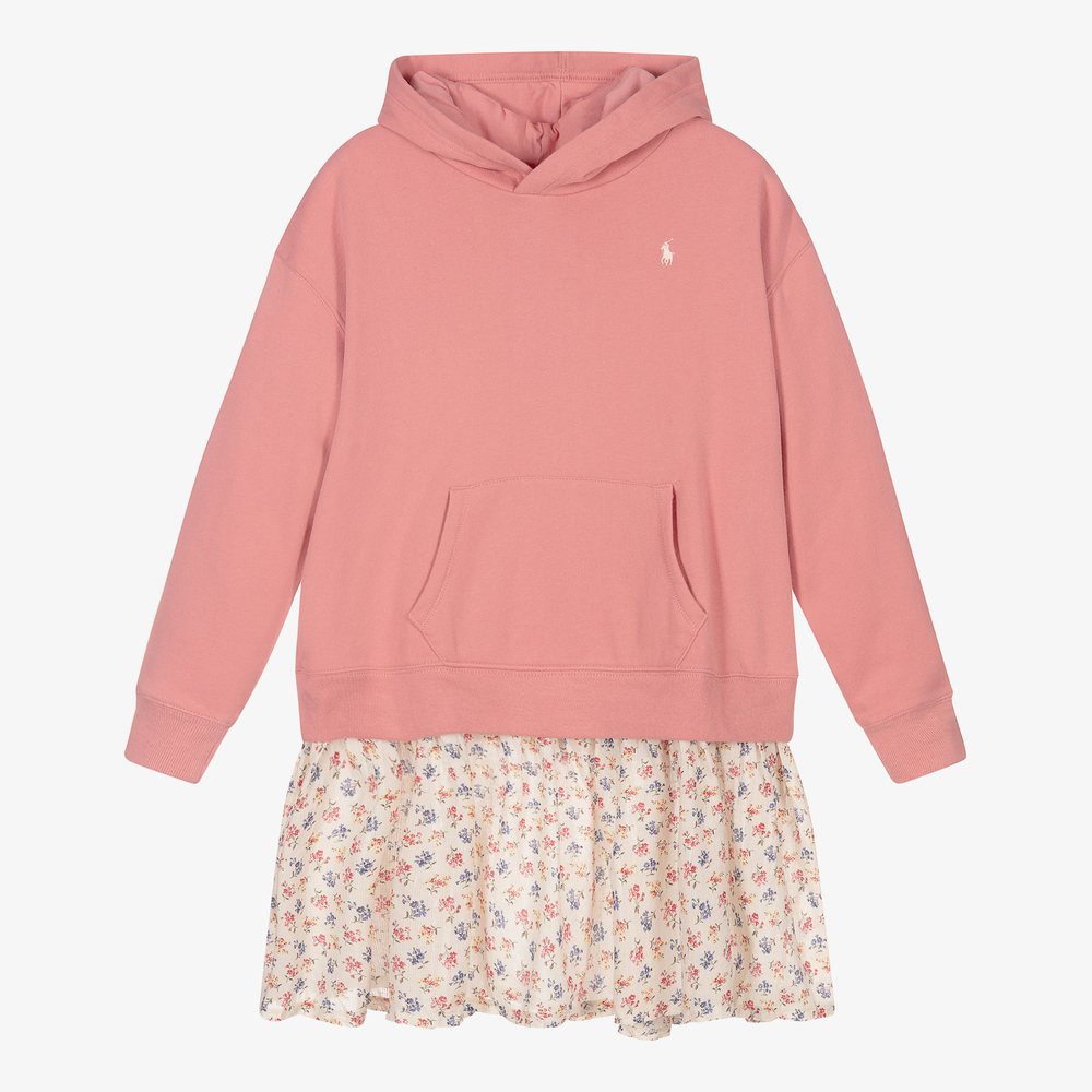 Polo Ralph Lauren Teen Pink Sweatshirt Dress Childrensalon Outlet