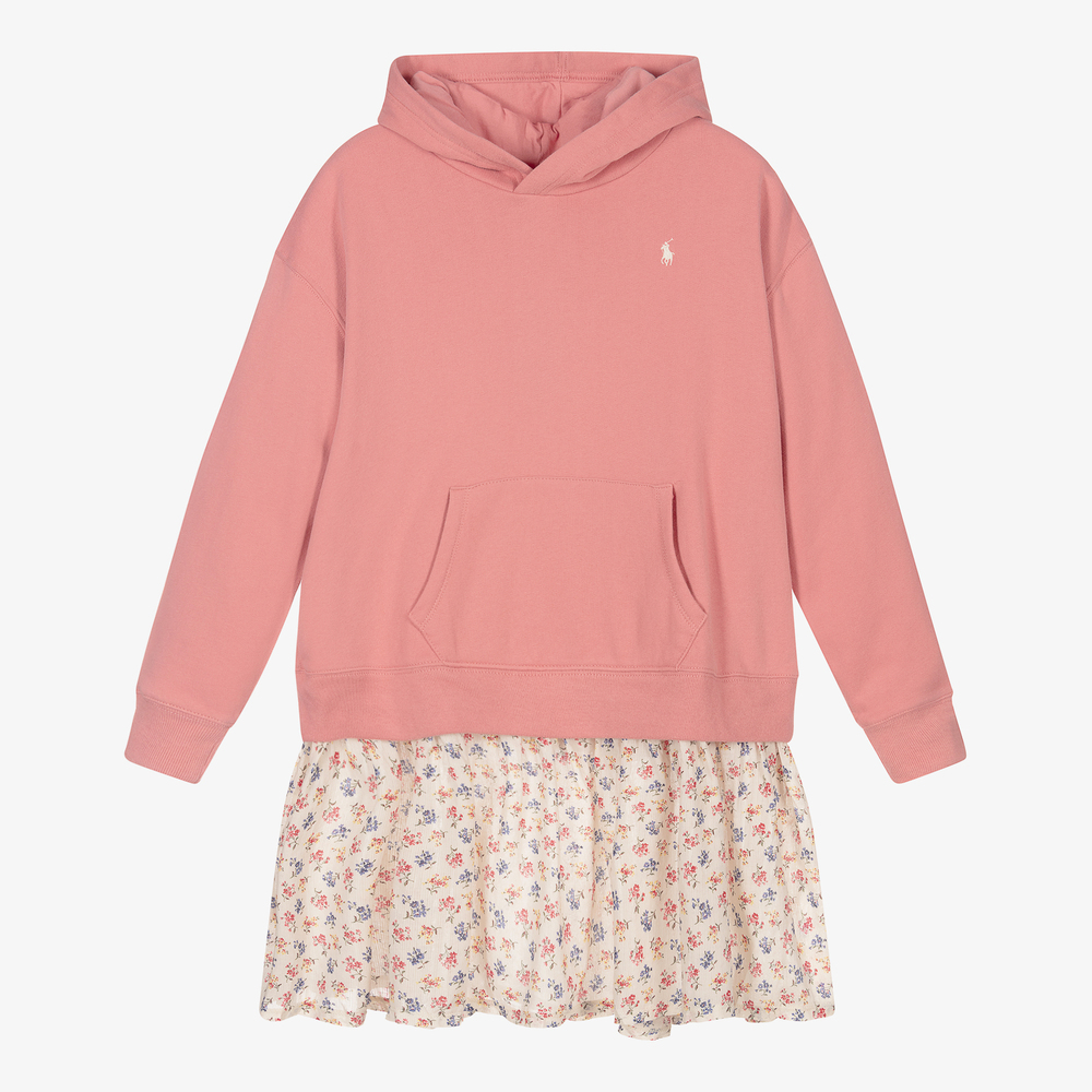 Polo Ralph Lauren - Robe-sweat rose Ado | Childrensalon