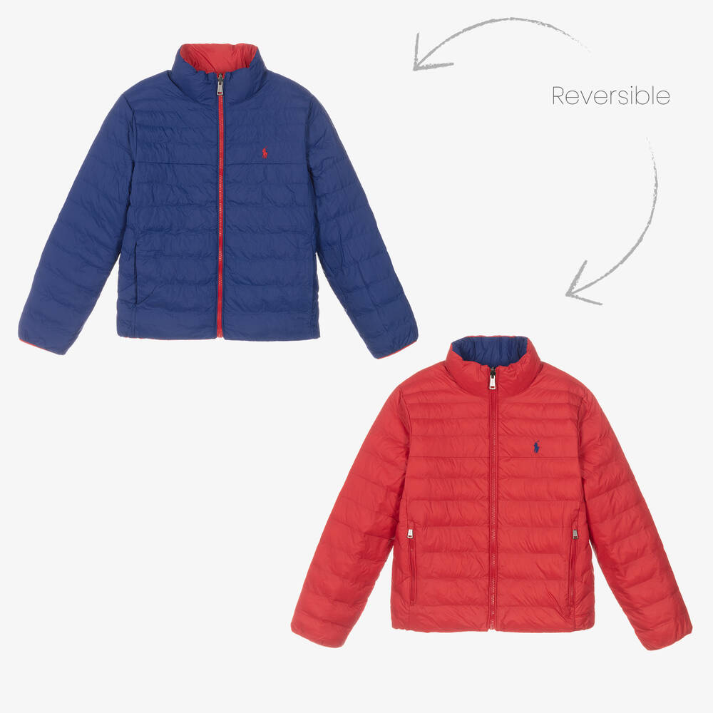 Polo Ralph Lauren - Красно-синяя двусторонняя куртка | Childrensalon
