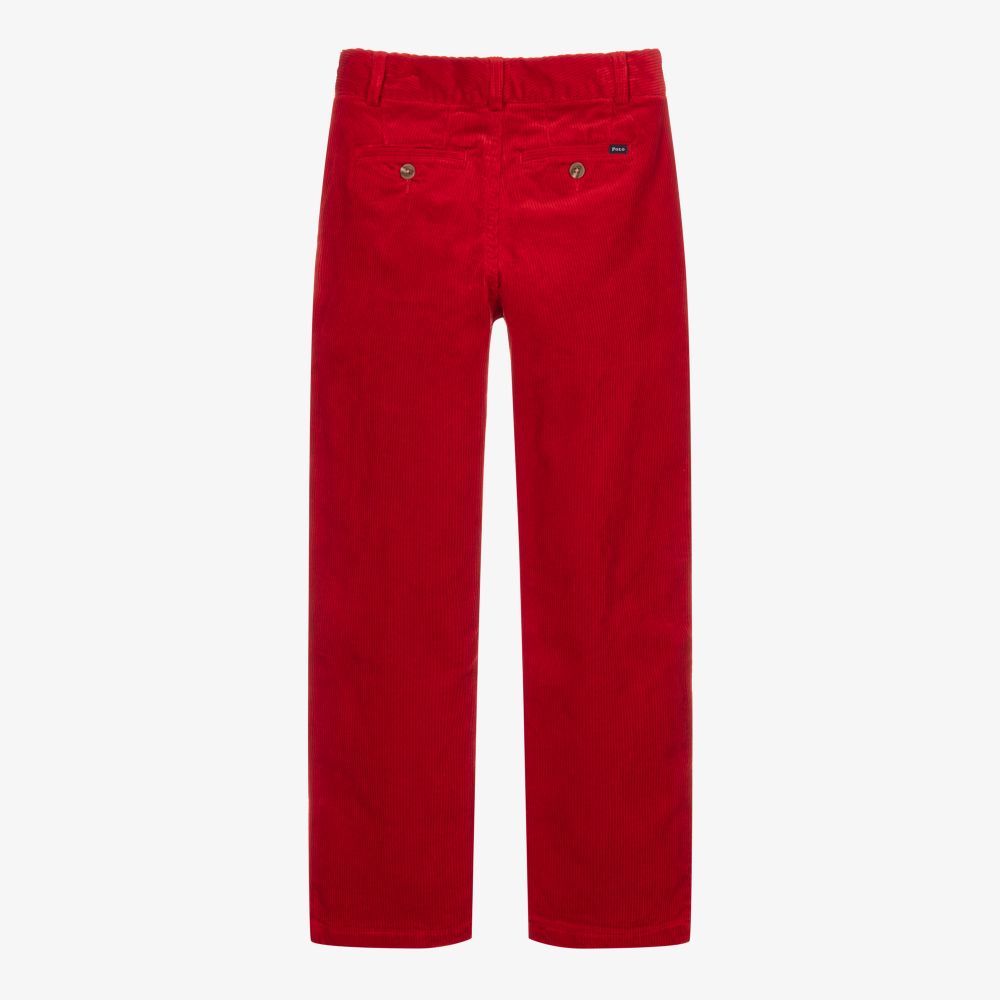 Polo Ralph Lauren Teen Red Corduroy Trousers