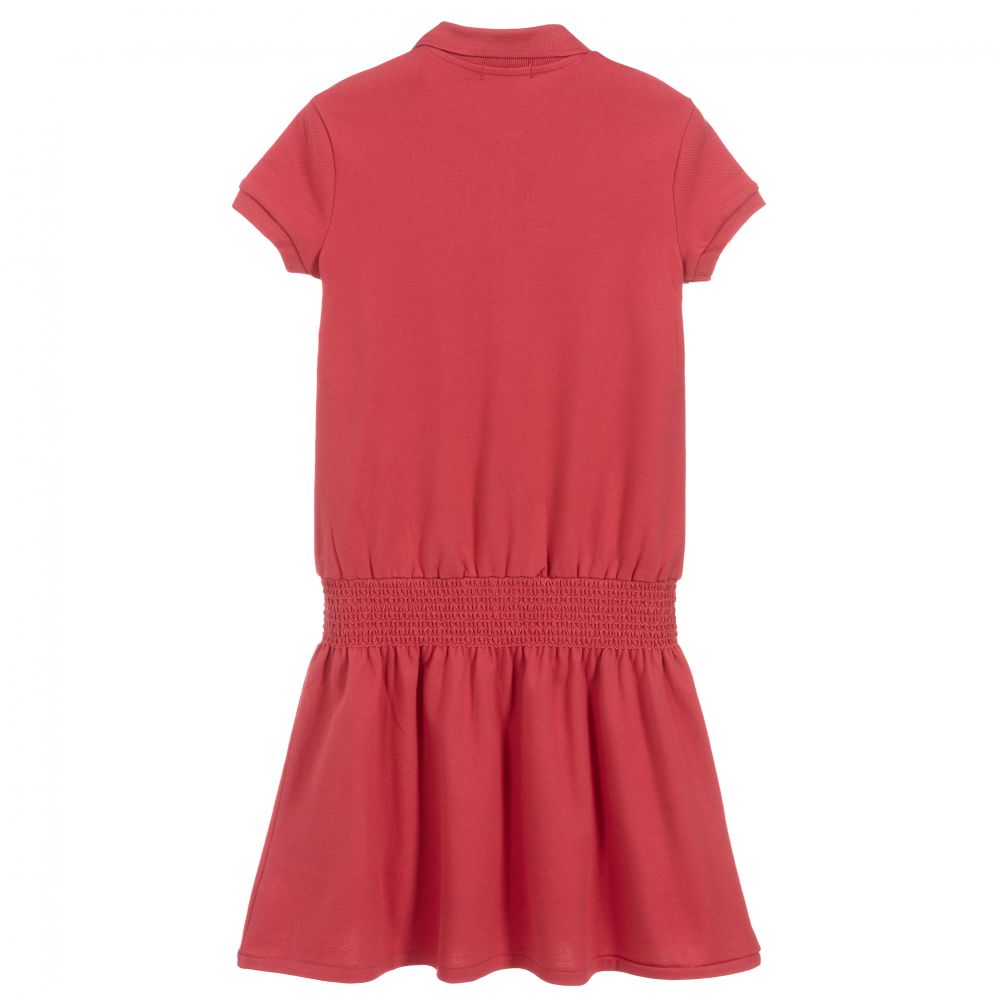 Polo Ralph Lauren-Teen Red Logo Polo Dress | Childrensalon Outlet