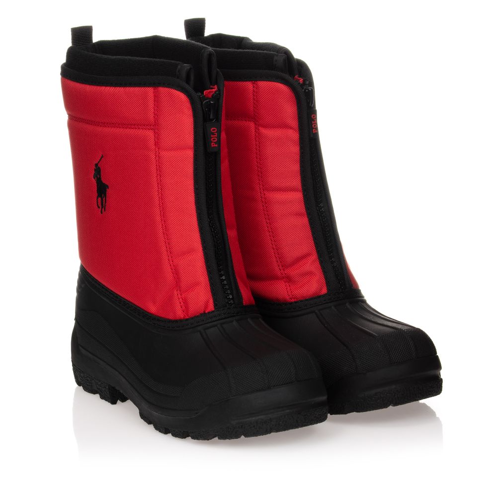 Polo Ralph Lauren - Teen Red Logo Snow Boots | Childrensalon Outlet