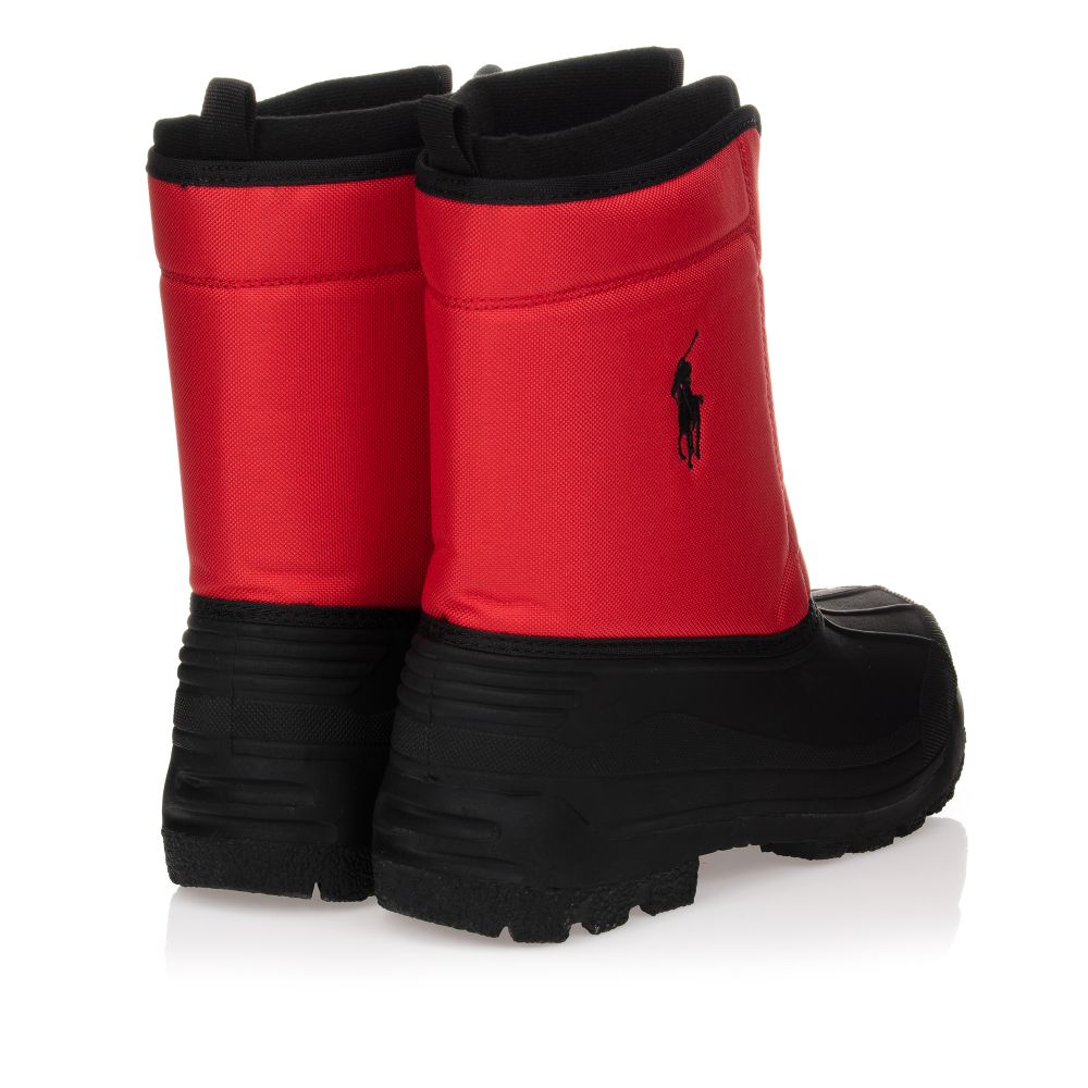 red polo boots