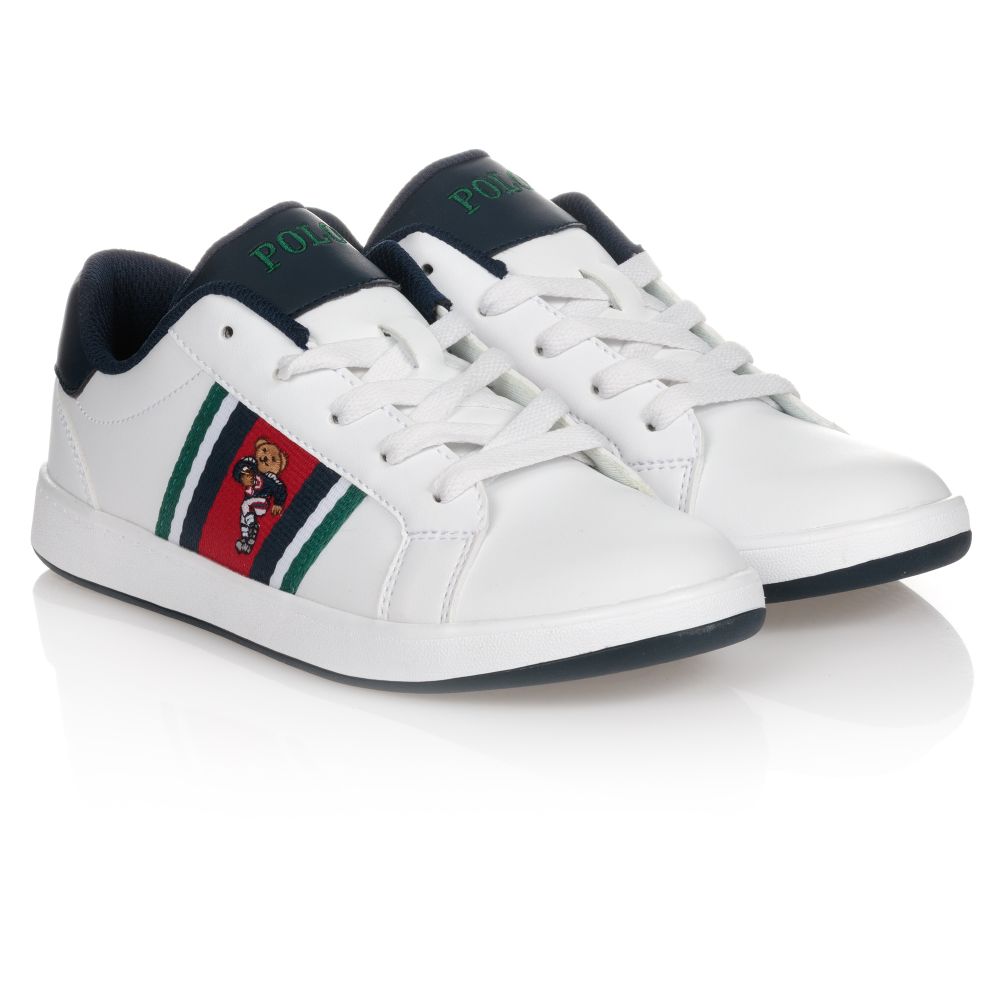 Polo Ralph Lauren - Белые кроссовки для подростков | Childrensalon