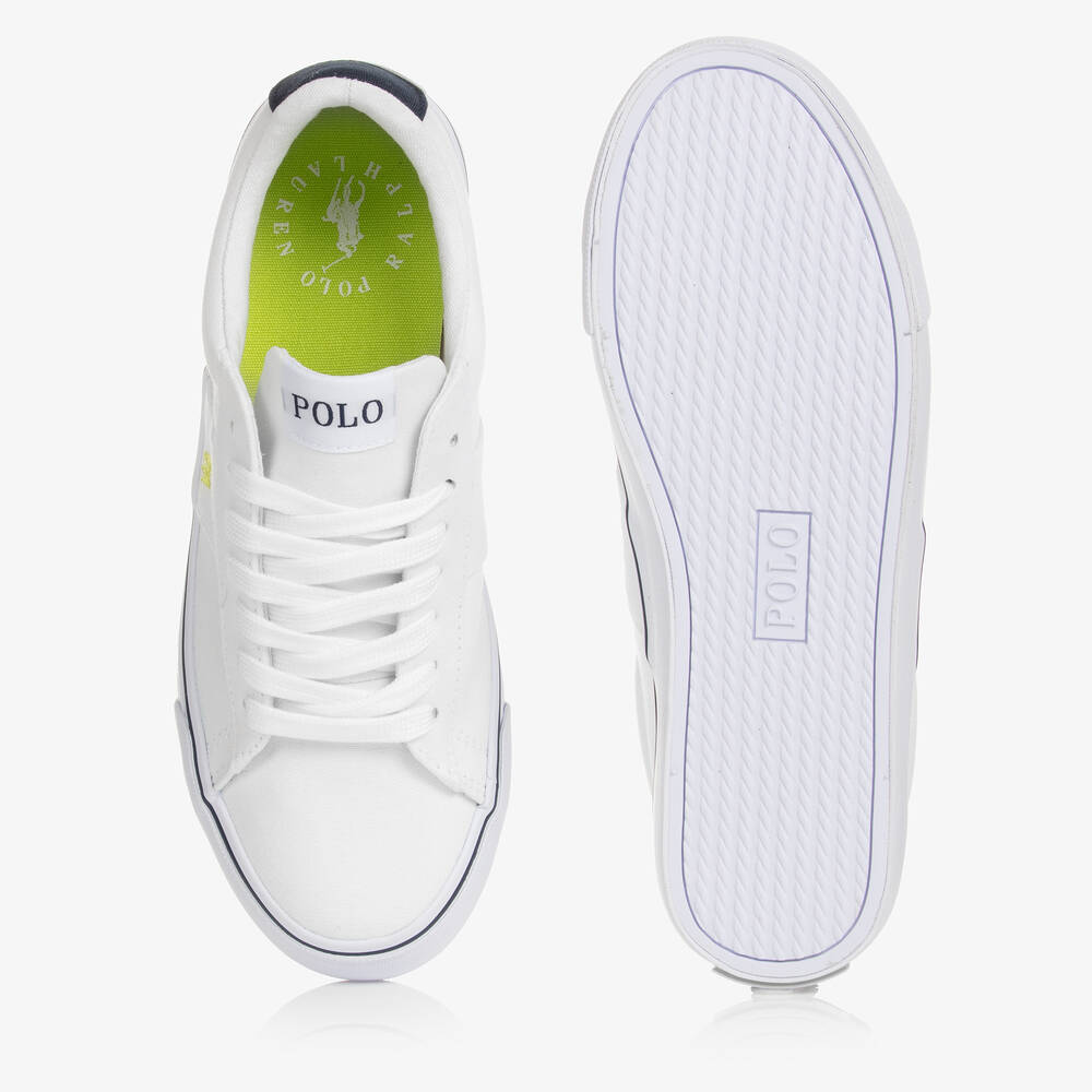 Polo ralph lauren white sherwin trainers shop