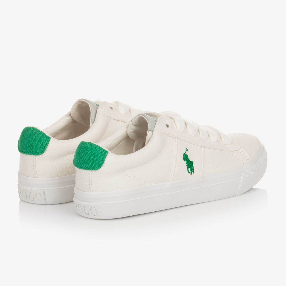 Green and white top ralph lauren polo