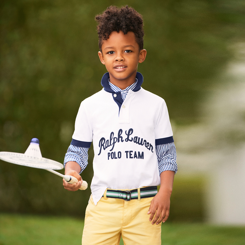 Polo Ralph Lauren Yellow Cotton Bermuda Shorts Childrensalon