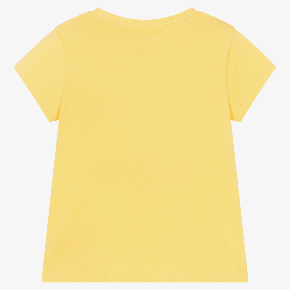 Ralph Lauren - Yellow Cotton Patchwork Logo T-Shirt