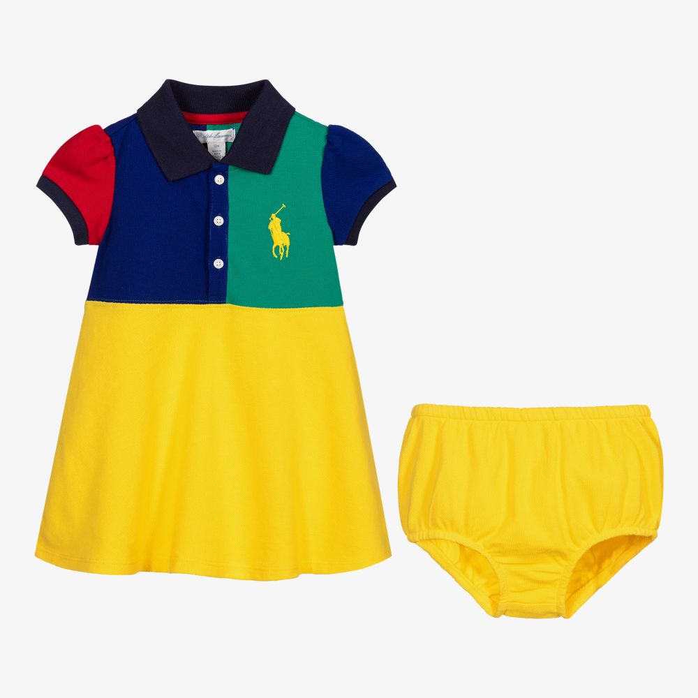 Polo ralph lauren colour block shirt dress outlet