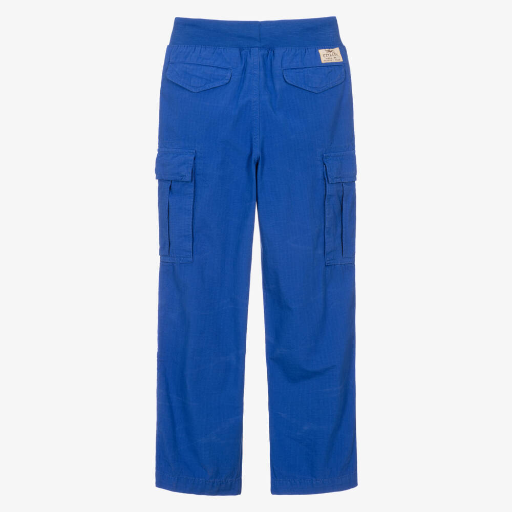 رالف لورين-سراويل كارجو زرقاء للمغامرين الصغار | Childrensalon Outlet