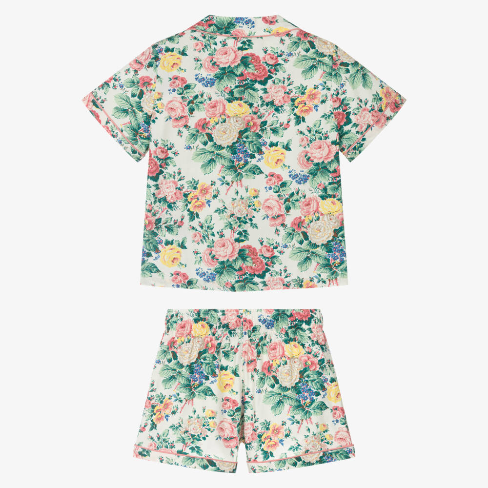 Ralph Lauren-طقم نوم عاجي مزهر للفتيات | Childrensalon Outlet