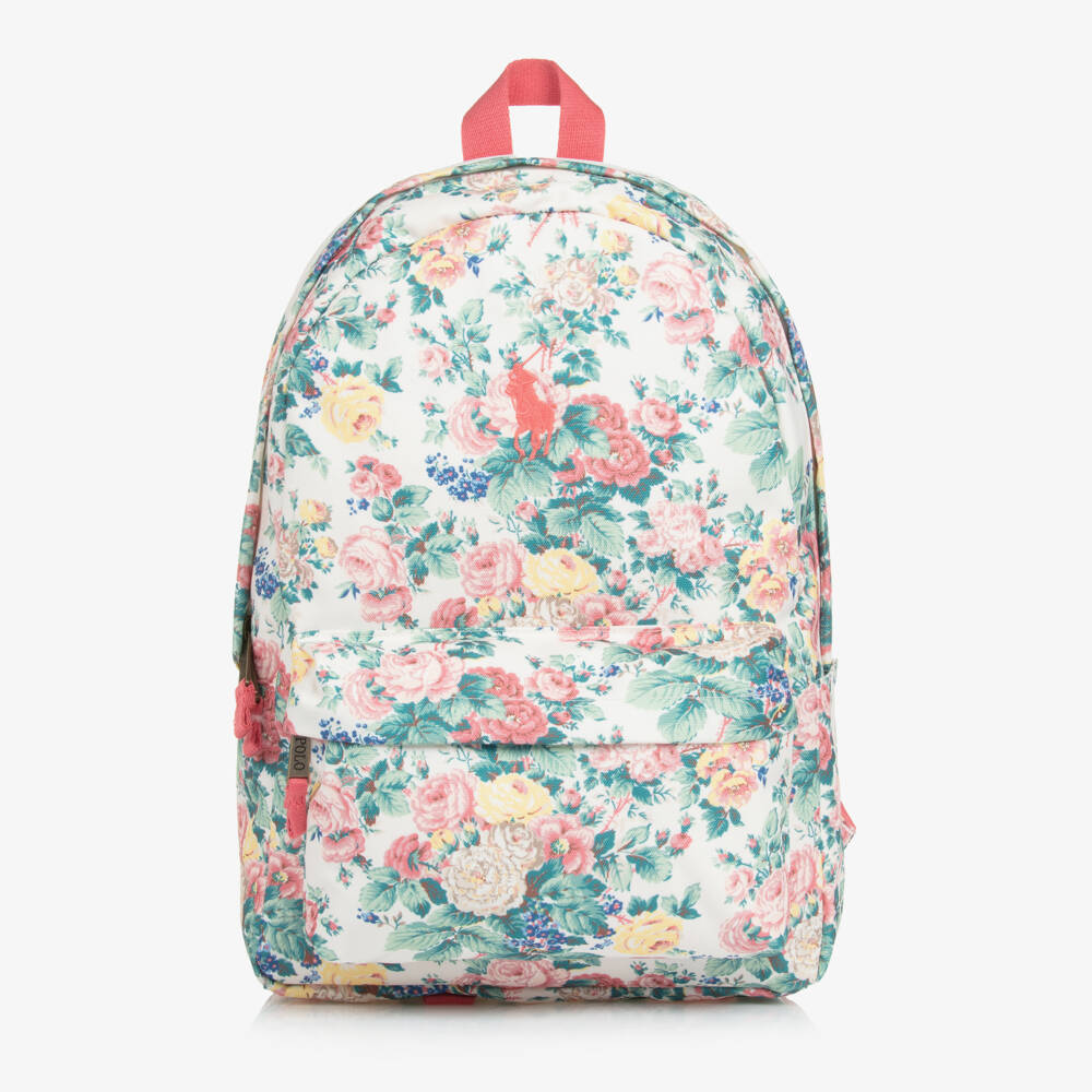Ralph Lauren-Young Ladies Pink Blossom Backpack | Childrensalon Outlet