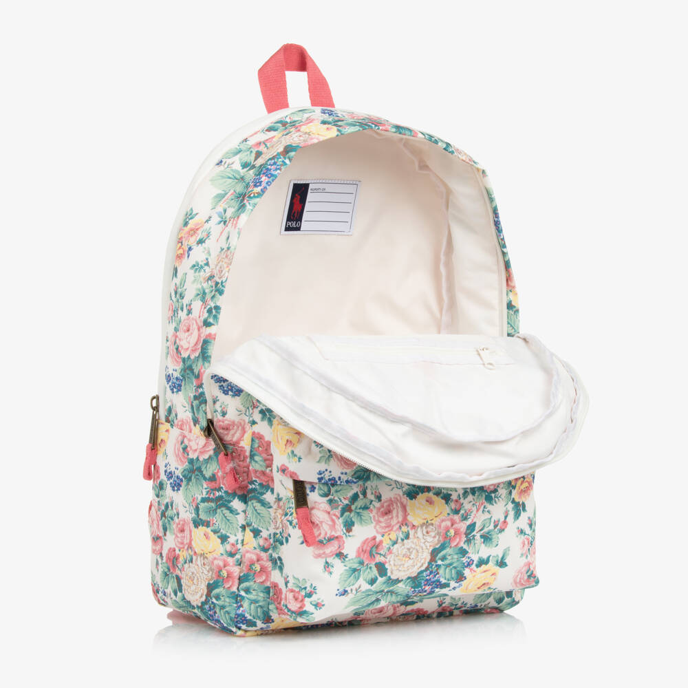 Ralph Lauren-Young Ladies Pink Blossom Backpack | Childrensalon Outlet