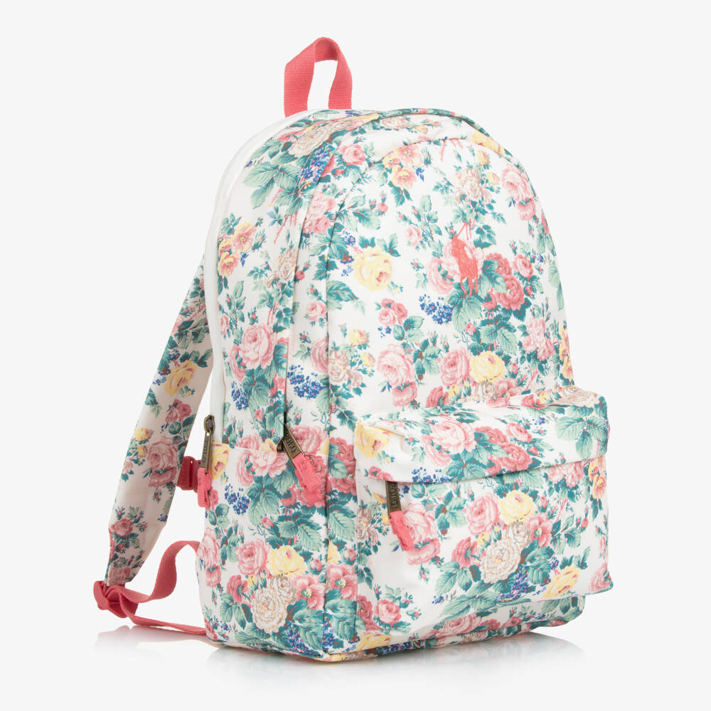 Ralph Lauren-Young Ladies Pink Blossom Backpack | Childrensalon Outlet