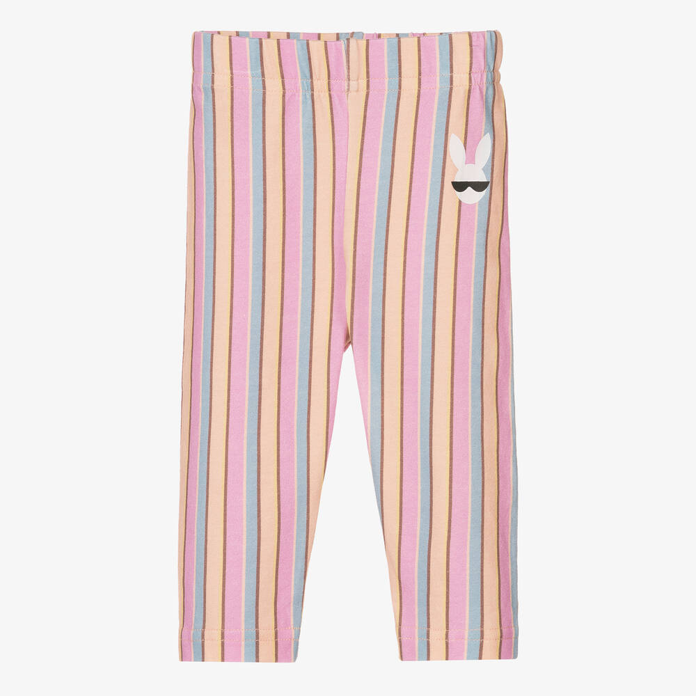 RaspberryPlum-Baby Girls Purple Striped Leggings | Childrensalon Outlet