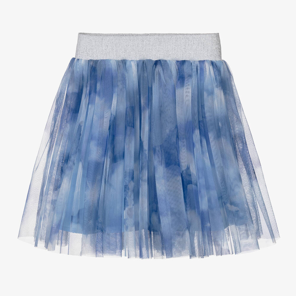 RaspberryPlum - Jupe bleue en tulle chevaux étoiles | Childrensalon