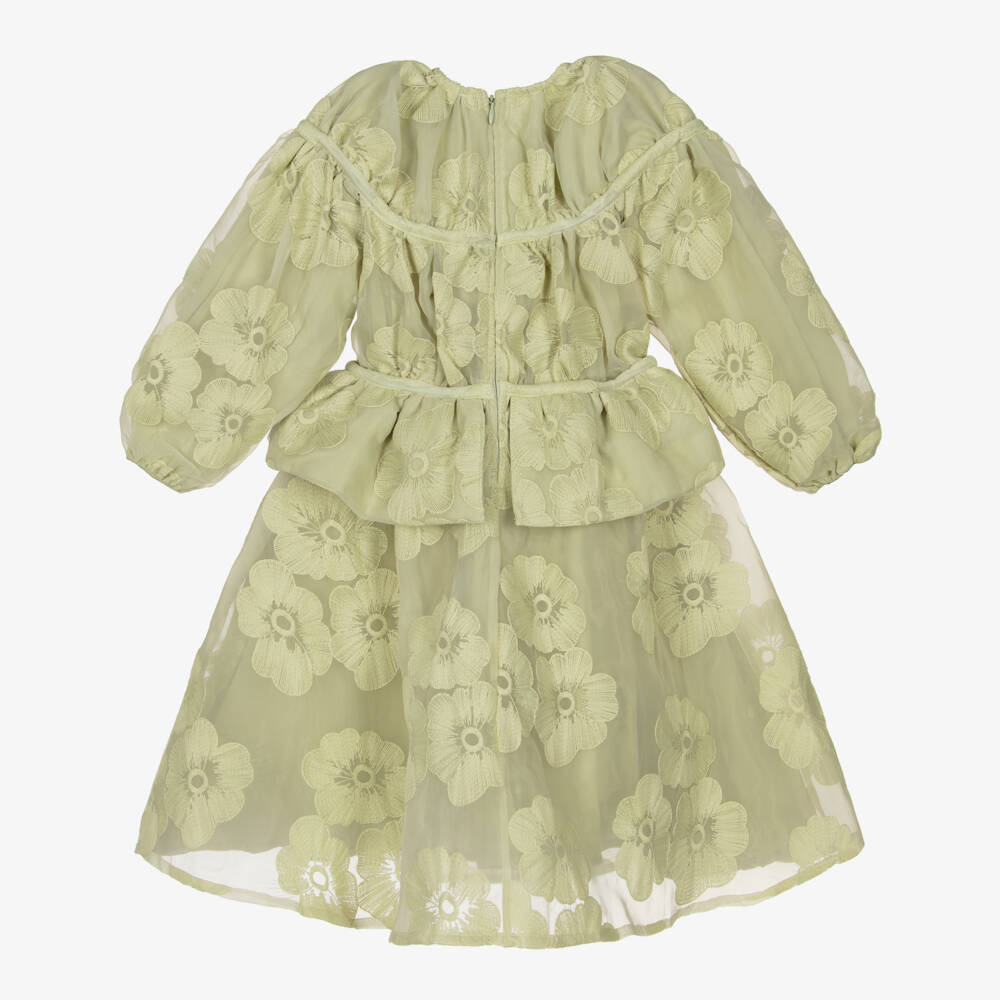 RaspberryPlum-Girls Delicate Floral Tulle Dress | Childrensalon Outlet