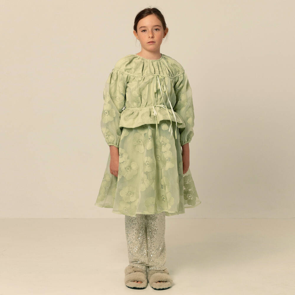 RaspberryPlum-Girls Delicate Floral Tulle Dress | Childrensalon Outlet