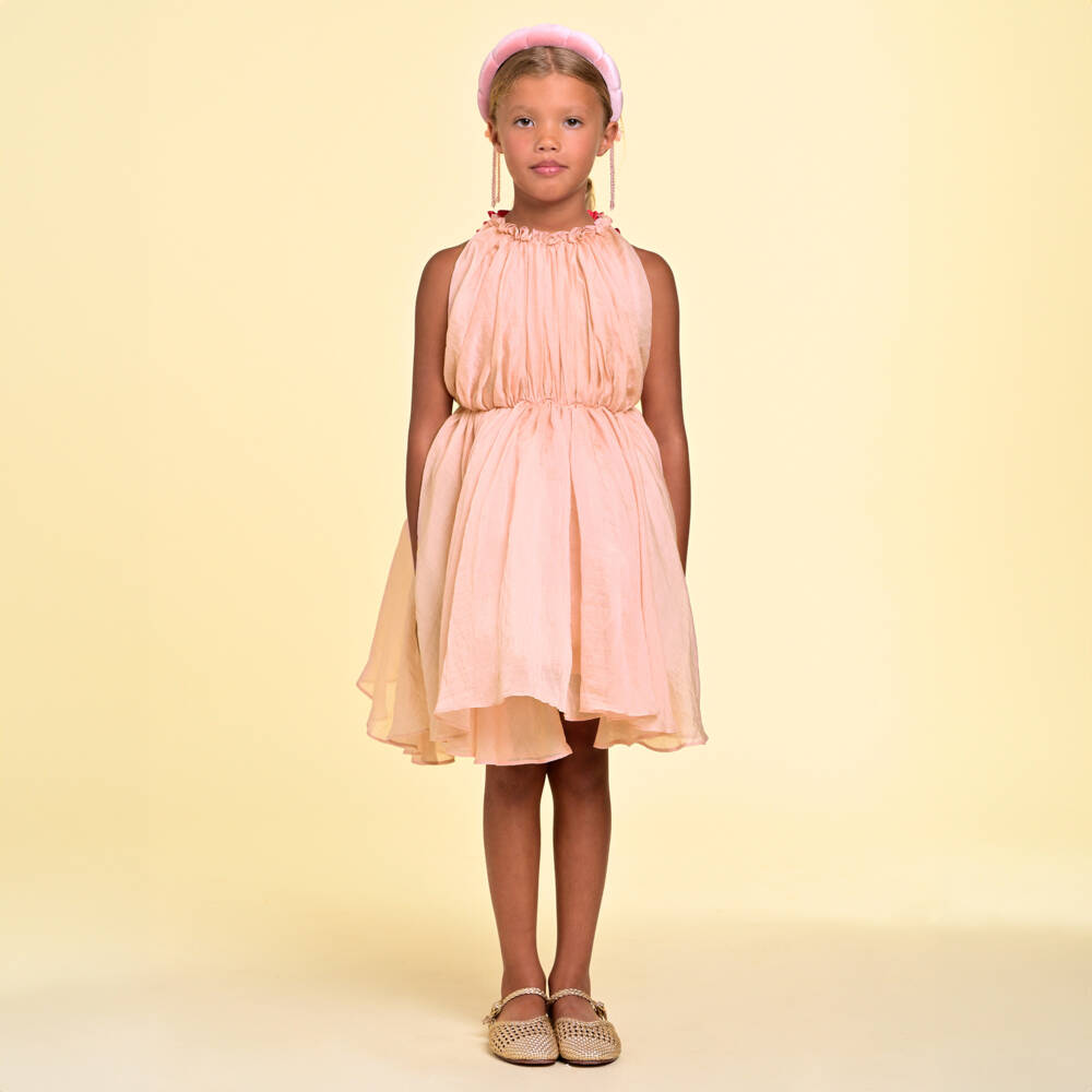 RaspberryPlum-Girls Delicate Pink Halter Gown | Childrensalon Outlet