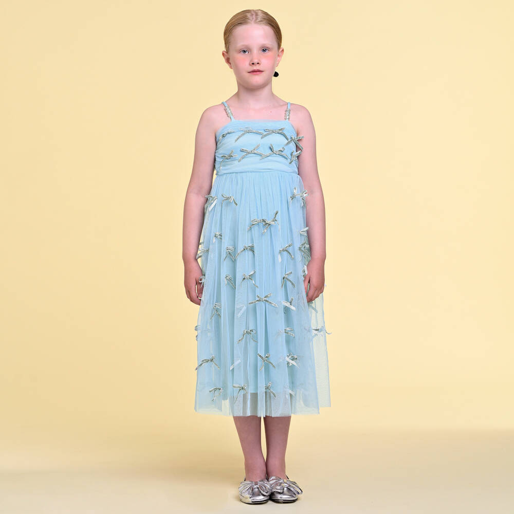 RaspberryPlum-طقم تول أزرق أنيق للبنات | Childrensalon Outlet