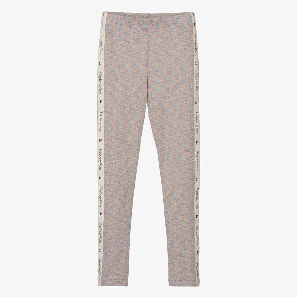 RaspberryPlum-Girls Grey Marl Lurex Leggings | Childrensalon Outlet