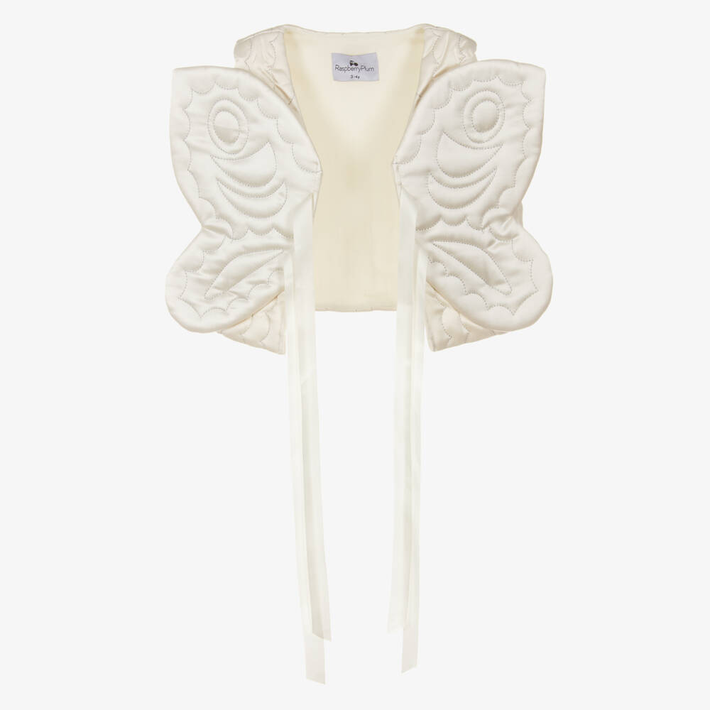 RaspberryPlum-Girls Ivory Padded Gilet | Childrensalon Outlet