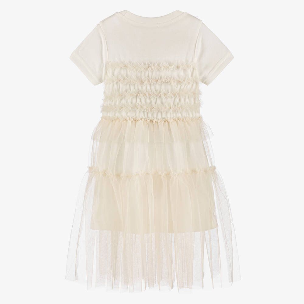 RaspberryPlum-Girls Ivory Tulle Elegance Dress | Childrensalon Outlet