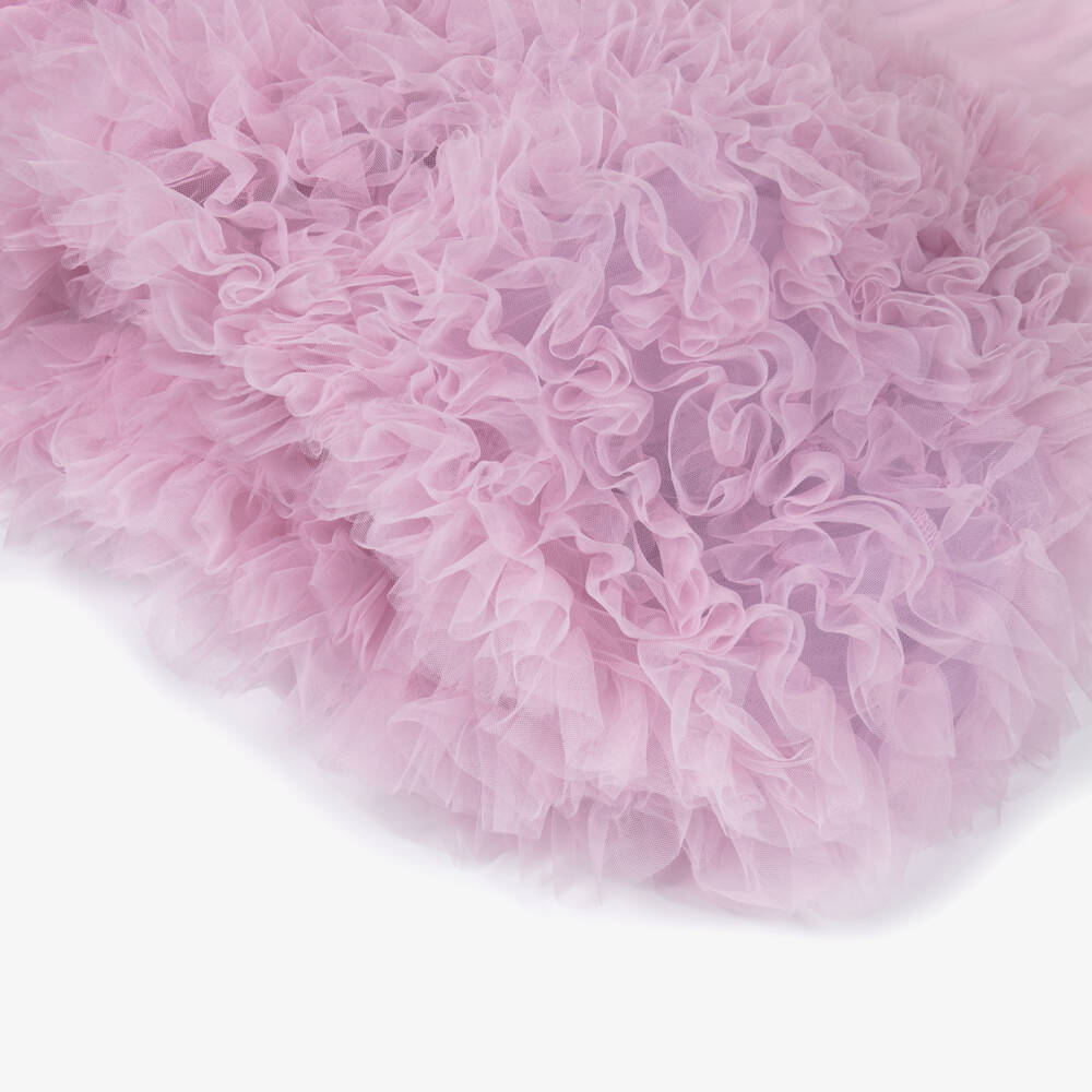 RaspberryPlum-Girls Lavender Chiffon & Tulle Puffball Dress | Childrensalon Outlet