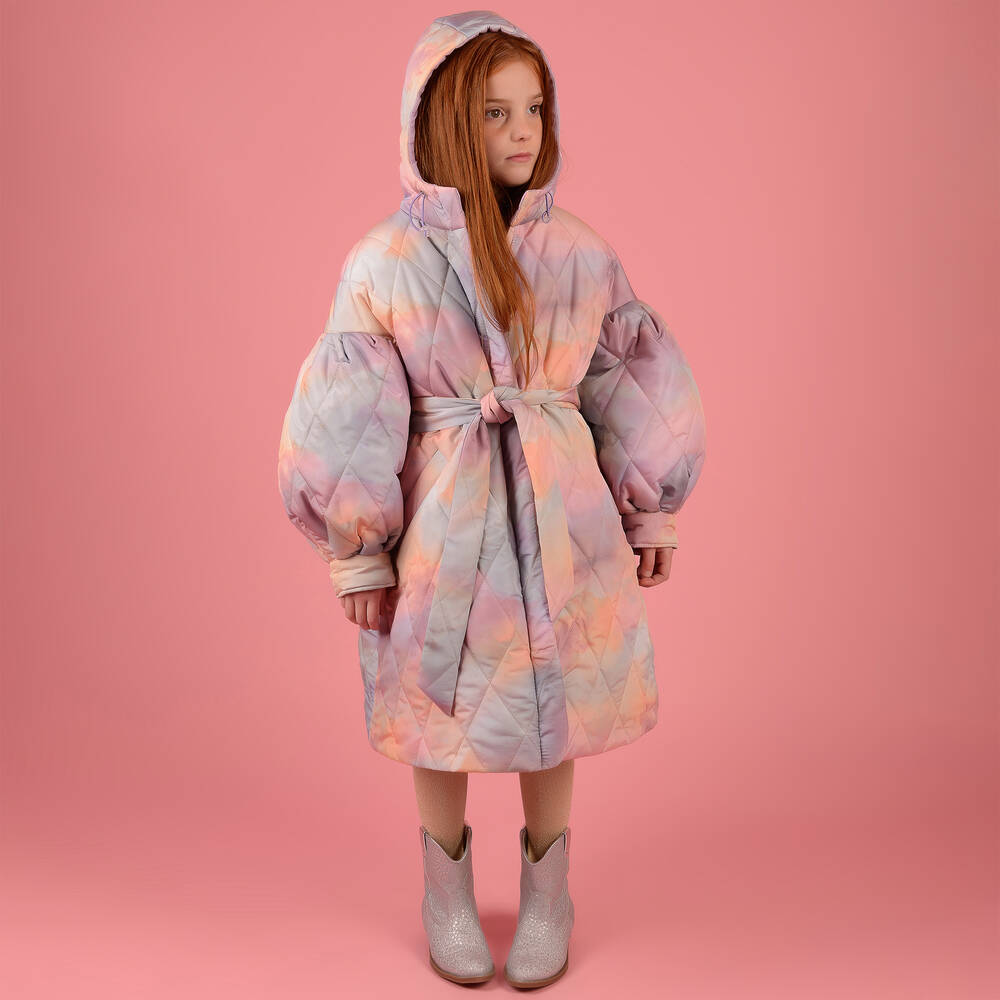 RaspberryPlum-Girls Lilac Purple Cloudy Sky Coat | Childrensalon Outlet