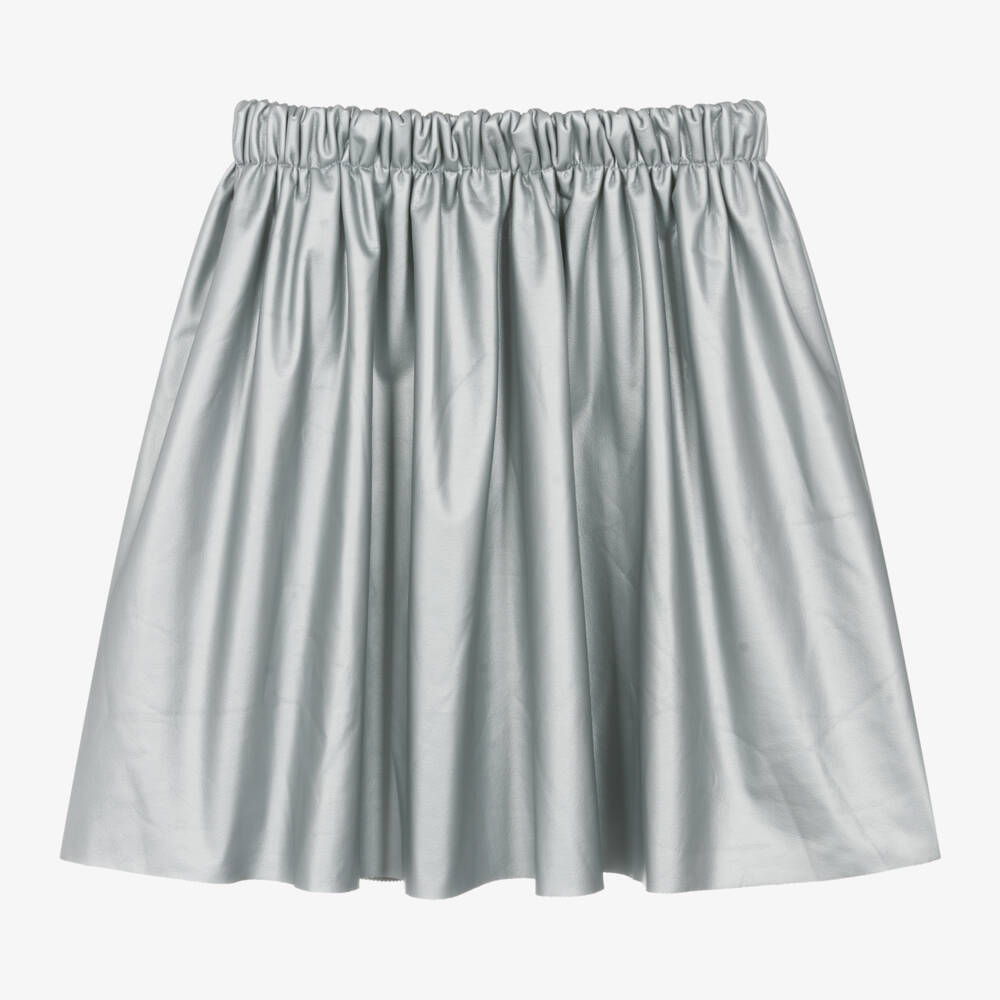 RaspberryPlum-Girls Metallic Silver Long Skirt | Childrensalon Outlet